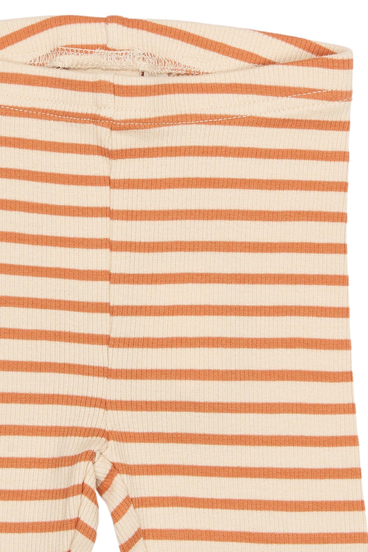 Petit Piao - Sky Leggings, PP0056 - Coral Gold Striped