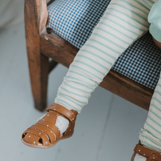 Petit Piao - Sky Leggings, PP0056 - Frosty Spruce Striped