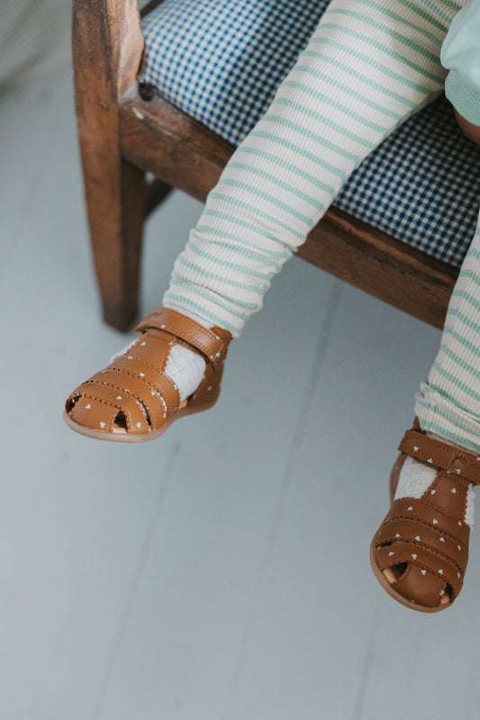 Petit Piao - Sky Leggings, PP0056 - Frosty Green Striped
