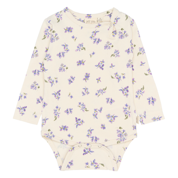 Petit Piao - Star LS Body, PP0059 - Eggnog Viola AOP