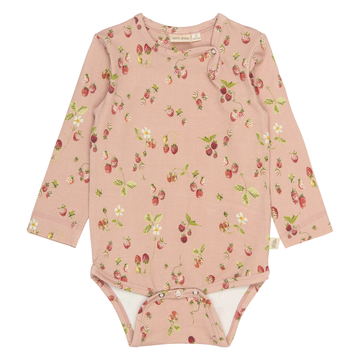 Petit Piao - Star LS Body, PP0059 - Misty Rose Strawberry AOP