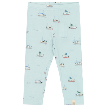 Petit Piao - Star Leggings, PP0063 - Illusion Blue Boat AOP