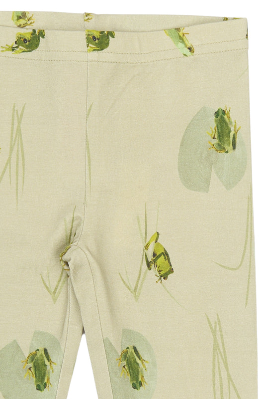 Petit Piao - Star Leggings, PP0063 - Tidal Foam Frog AOP