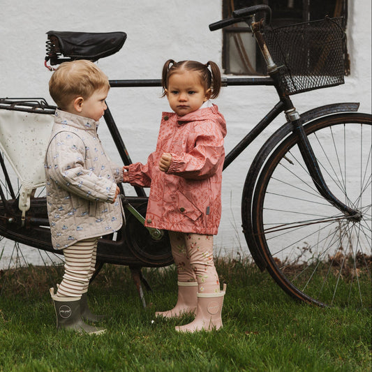 Petit Piao - Star Leggings, PP0063 - Misty Rose Strawberry AOP