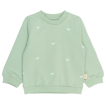 Petit Piao - Elis Sweatshirt, PP0092 - Frosty Green Butterfly EMB