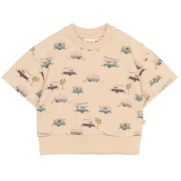 Petit Piao - Evered SS Sweat Tee, PP0113 - Doeskin Camper AOP