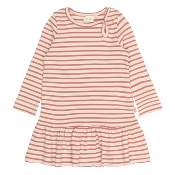 Petit Piao - Sky LS Dress, PP0130 - Dusty Rose Striped