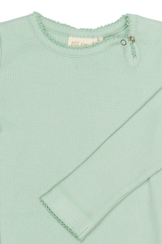 Petit Piao - Sea LS Body, PP0137 - Frosty Green