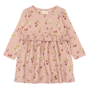 Petit Piao - Star LS Dress, PP0153 - Misty Rose Strawberry AOP