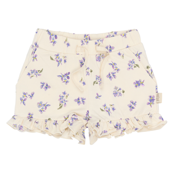 Petit Piao - Star Shorts Frill, PP0158 - Eggnog Viola AOP