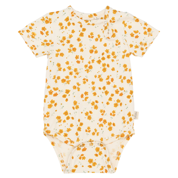 Petit Piao - Sun SS Body, PP0186 - Eggnog Buttercup AOP