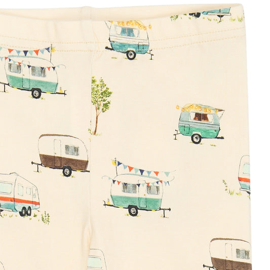 Petit Piao - Sun Leggings, PP0189 - Eggnog Camper AOP