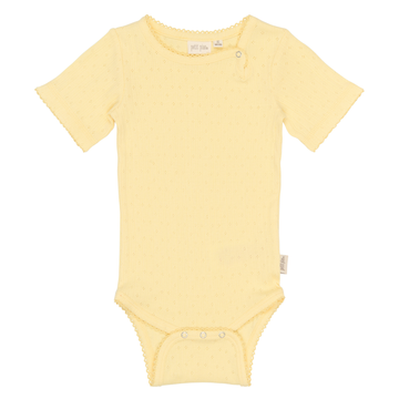 Petit Piao - Suze SS Pointelle Body, PP0199 - Mellow Yellow