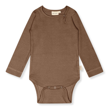 Petit Piao - Body LS Modal, PP101 - Chocolate Brown