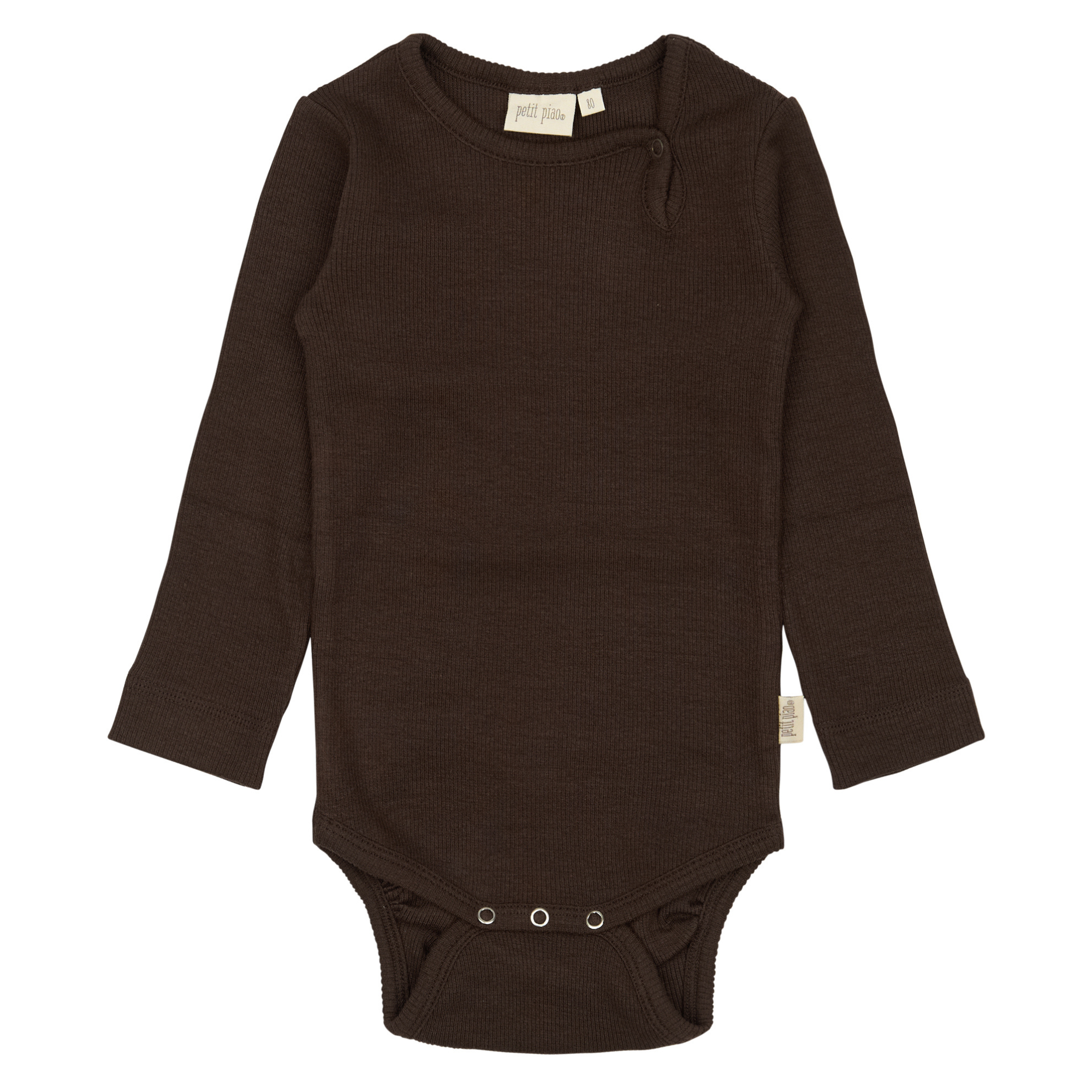 Petit Piao - Body LS Modal, PP101 - Coffee Bean