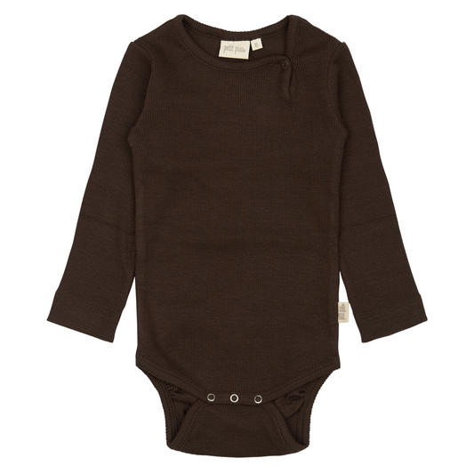 Petit Piao - Body LS Modal, PP101 - Coffee Bean