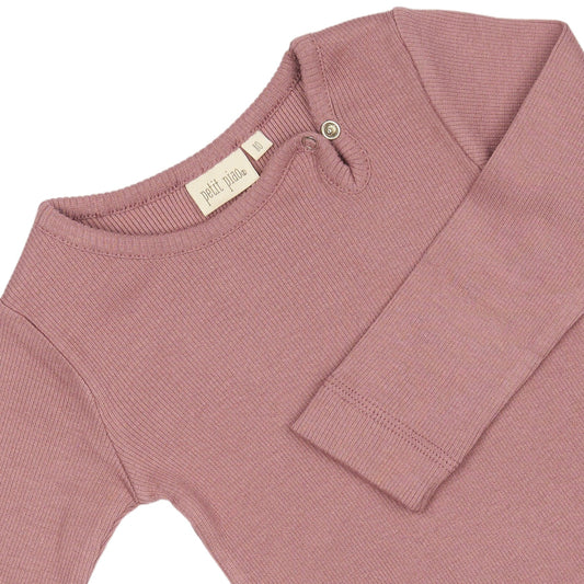 Petit Piao - Body LS Modal, PP101 - Nostalgia Rose