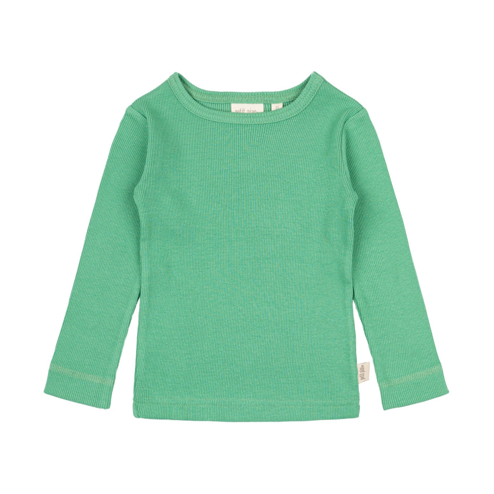 Petit Piao - T-shirt LS Modal, PP103 - Green Spruce