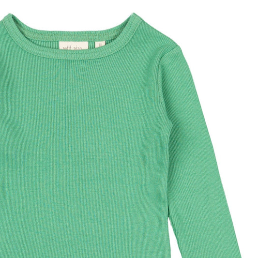 Petit Piao - T-shirt LS Modal, PP103 - Green Spruce