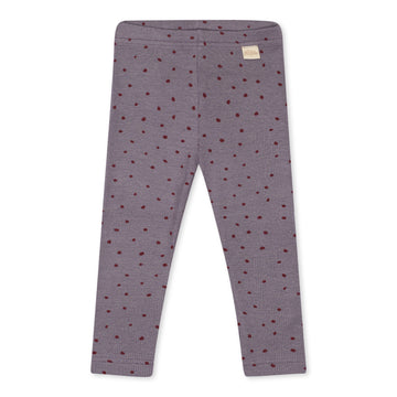 Petit Piao - Legging Modal Dot, PP1302 - Dusty Violet Dot