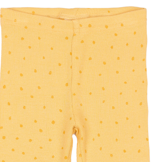 Petit Piao - Legging Modal Dot, PP1302 - Yellow Sun Dot