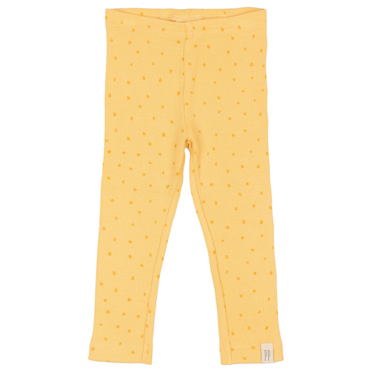 Petit Piao - Legging Modal Dot, PP1302 - Yellow Sun Dot