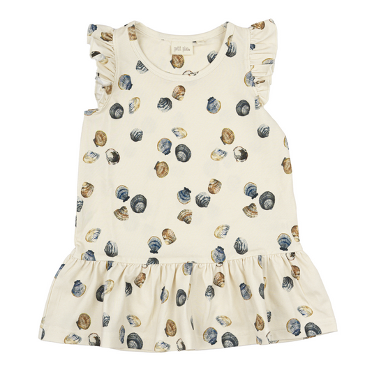 Petit Piao - Dress SL Sum Printed, PP1732 - Clam