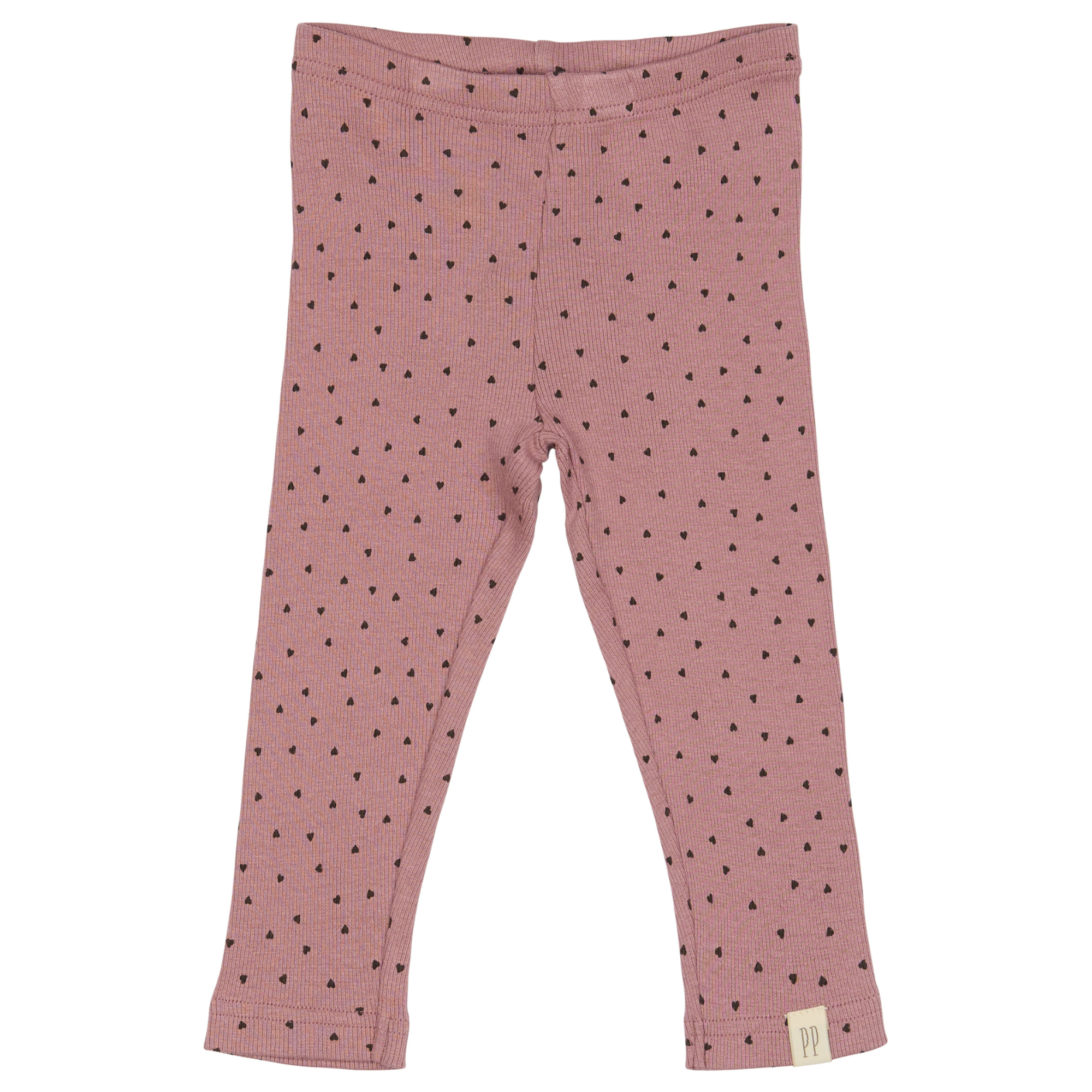 Petit Piao - Legging Modal Heart, PP1942 - Nostalgia Rose / Coffee Bean