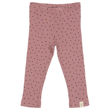 Petit Piao - Legging Modal Heart, PP1942 - Nostalgia Rose / Coffee Bean