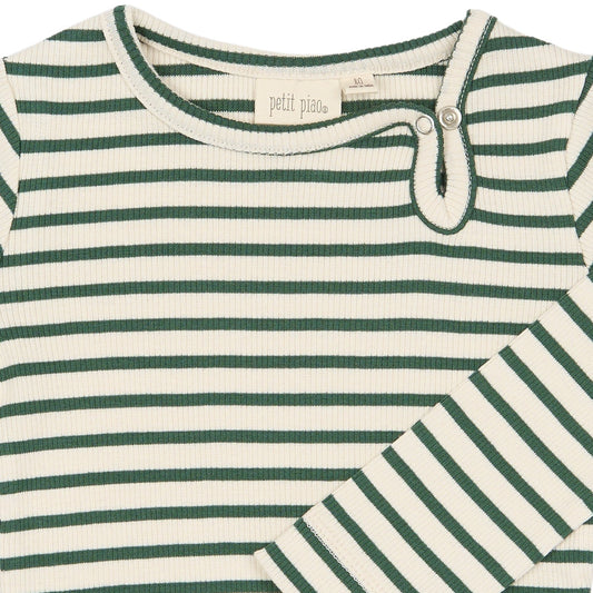 Petit Piao - Sky LS Body, PP2000 - Trekking Green Striped