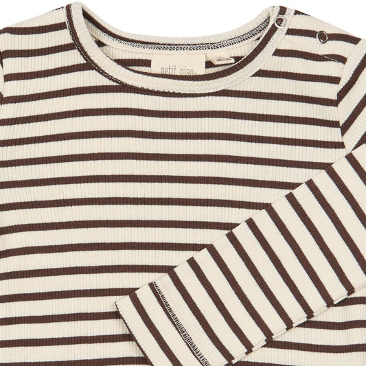 Petit Piao - Sky LS Tee, PP2001 - Chestnut Striped
