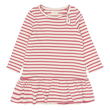 Petit Piao - Sky LS Dress, PP2004 - Mauvewood Striped