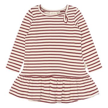 Petit Piao - Sky LS Dress, PP2004 - Syrah Striped
