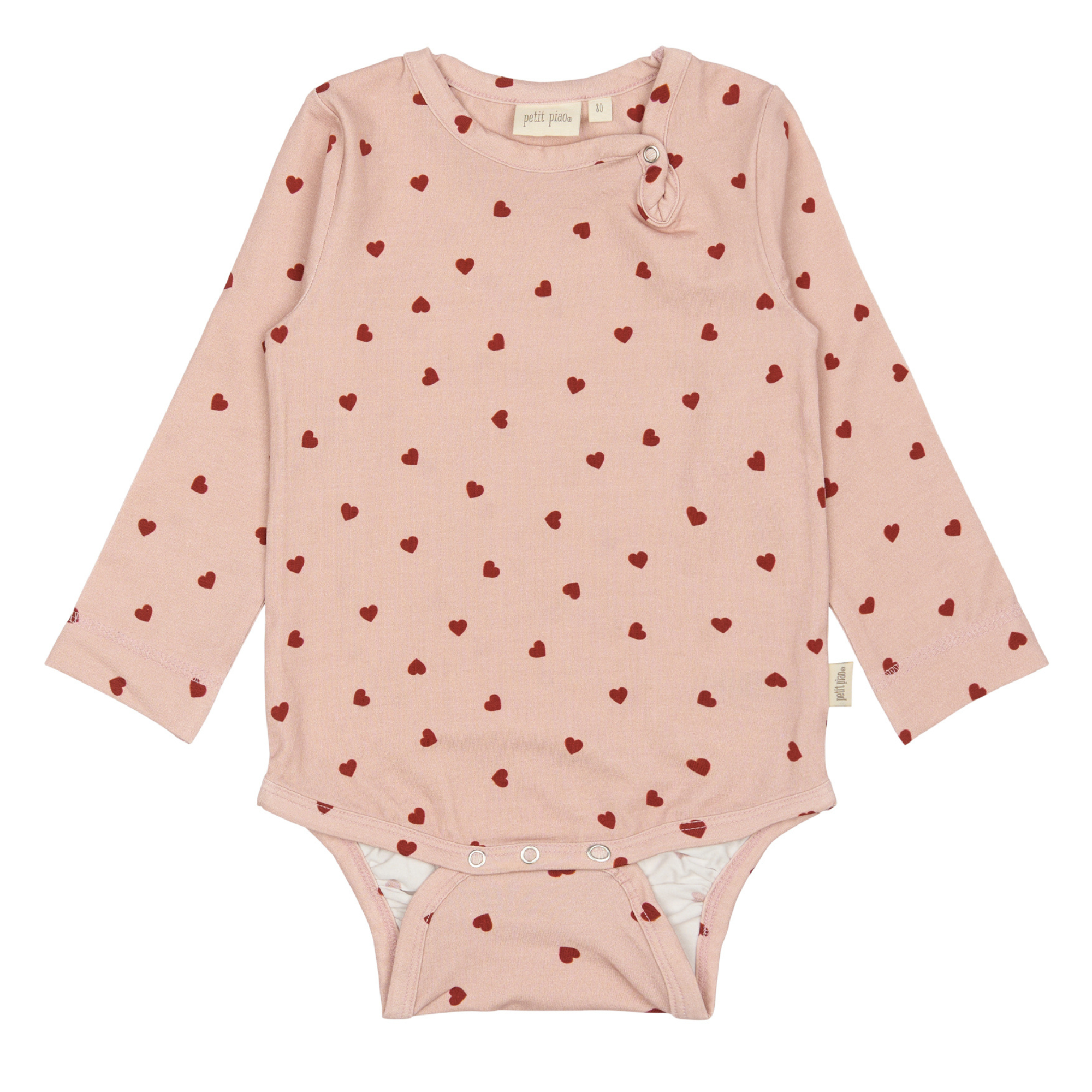 Petit Piao - Body LS Printed, PP201 - Heart AOP
