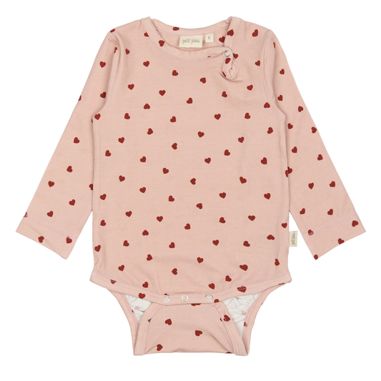 Petit Piao - Body LS Printed, PP201 - Heart AOP