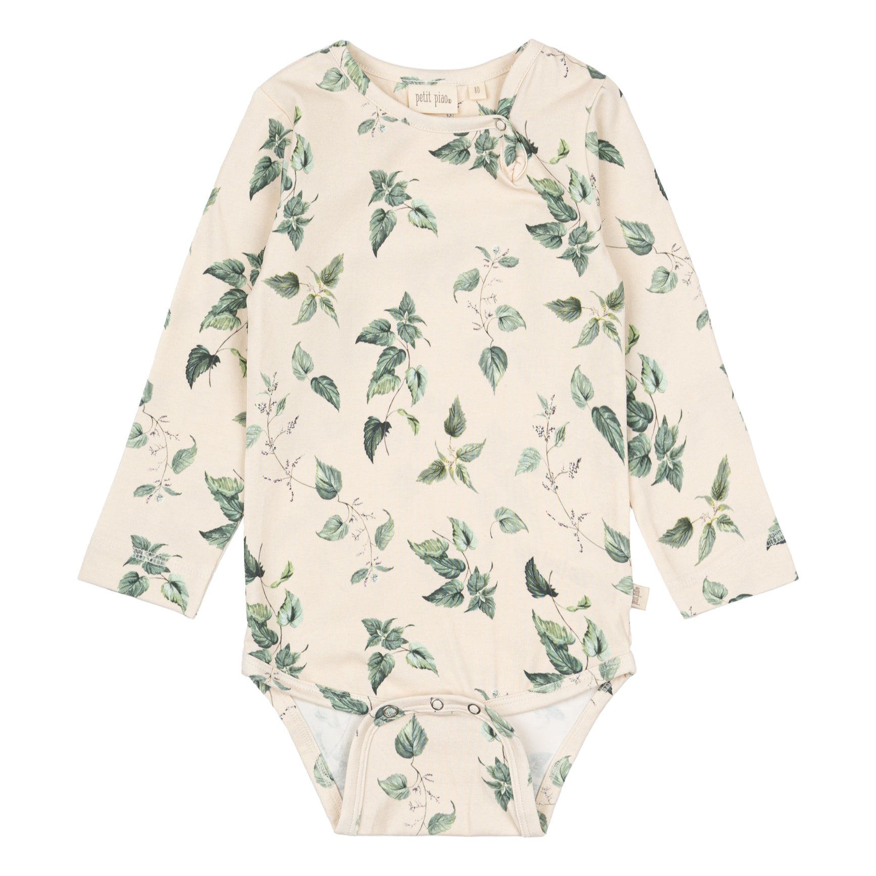 Petit Piao - Body LS Printed, PP201 - Nettle AOP