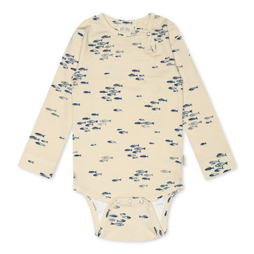 Petit Piao - Body LS Printed, PP201 - Fish AOP