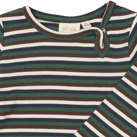 Petit Piao - Song LS Body, PP2011 - Trekking Green Multistriped