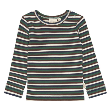 Petit Piao - Song LS Tee, PP2012 - Trekking Green Multistriped