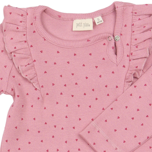 Petit Piao - Sonja LS Dress, PP2015 - Rose Elegance Heart AOP