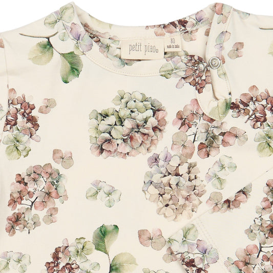 Petit Piao - Star LS Body, PP2021 - Eggnog Hydranger AOP