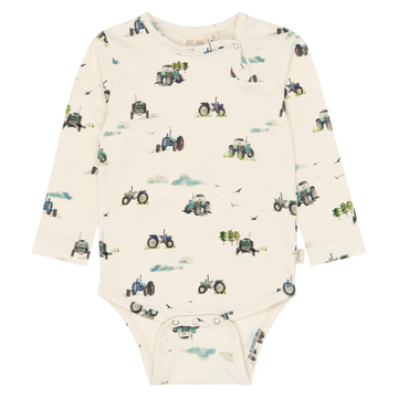 Petit Piao - Star LS Body, PP2021 - Eggnog Tractor AOP