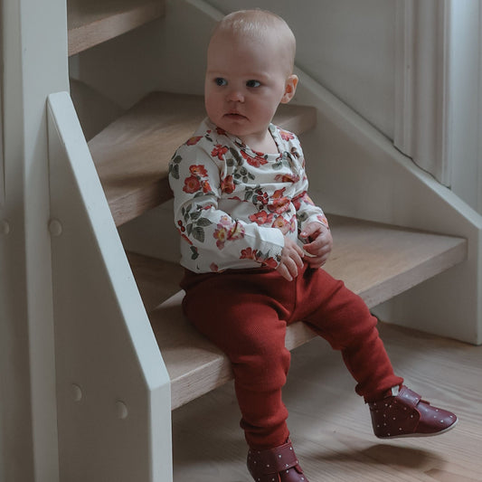 Petit Piao - Star LS Body, PP2021 - Eggnog Rosehip AOP