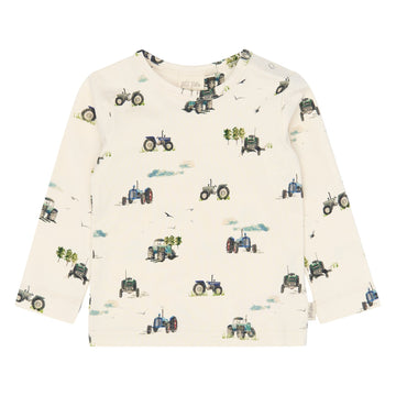 Petit Piao - Star LS Tee, PP2022 - Eggnog Tractor AOP