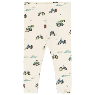 Petit Piao - Star Leggings, PP2025 - Eggnog Tractor AOP