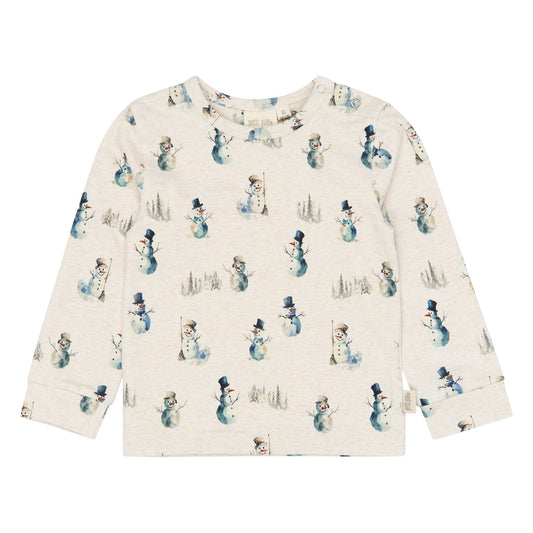 Petit Piao - Blizz Night Set, PP2034 - Eggnog Melange Snowman AOP