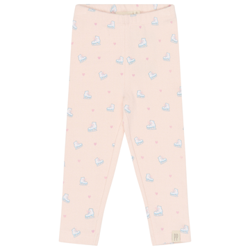 Petit Piao - Grace Pointelle Leggings, PP2121 - Mauve Chalk Ice Skate AOP
