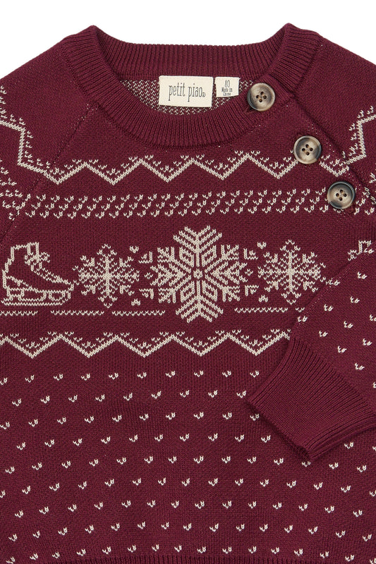 Petit Piao - Ginger Knit Pullover, PP2190 - Syrah