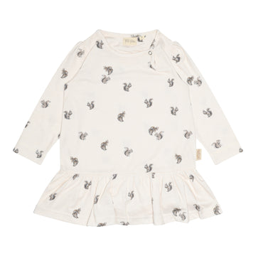Petit Piao - Dress LS Gather Printed, PP226 - Squirrel