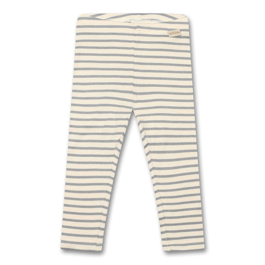 Petit Piao - Legging Modal Striped, PP302 - Blue Mist / Offwhite